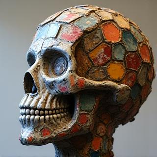 Escultura con materiales reciclados