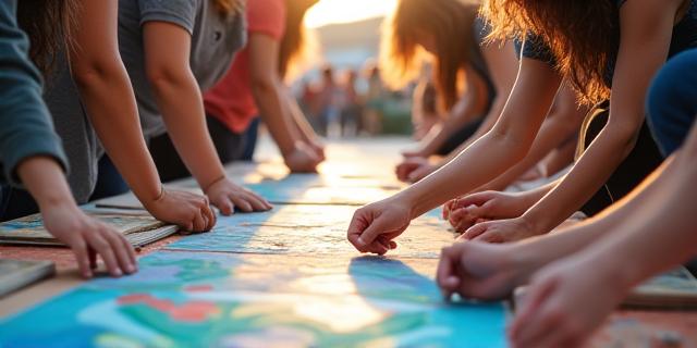 Taller de arte colaborativo en CieloVivo
